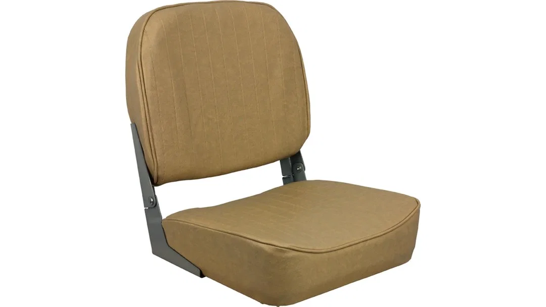 1040628 – SPRINGFIELD Boat Seat, Passenger Seat High Back Seat Non-Adjustable Foldable 16 Inch Length x 15-1/2 Inch W...